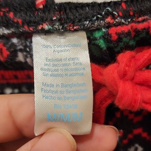 Women's Holiday Pajama Bottoms Size M/L 3 Individual Bottoms Dog Deer Snowflake - Picture 11 of 15